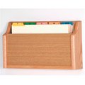 Vertex Single Square Bottom Legal Size File Holder in Light Oak VE946341